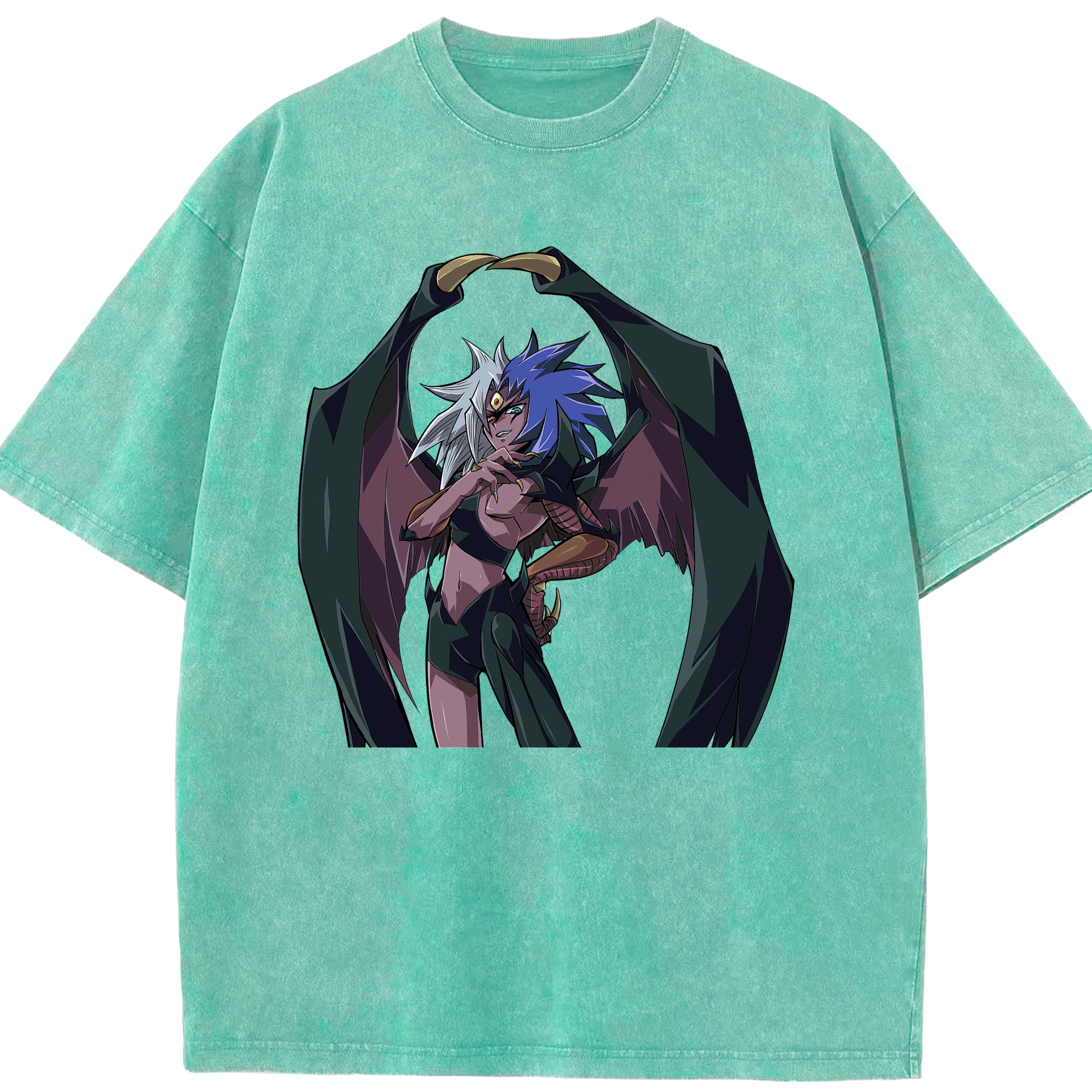 （画像用） 遊☆戯☆王 Yu-Gi-Oh! 綿100% ヴィンテージ風 半袖Tシャツ（フロントプリント）